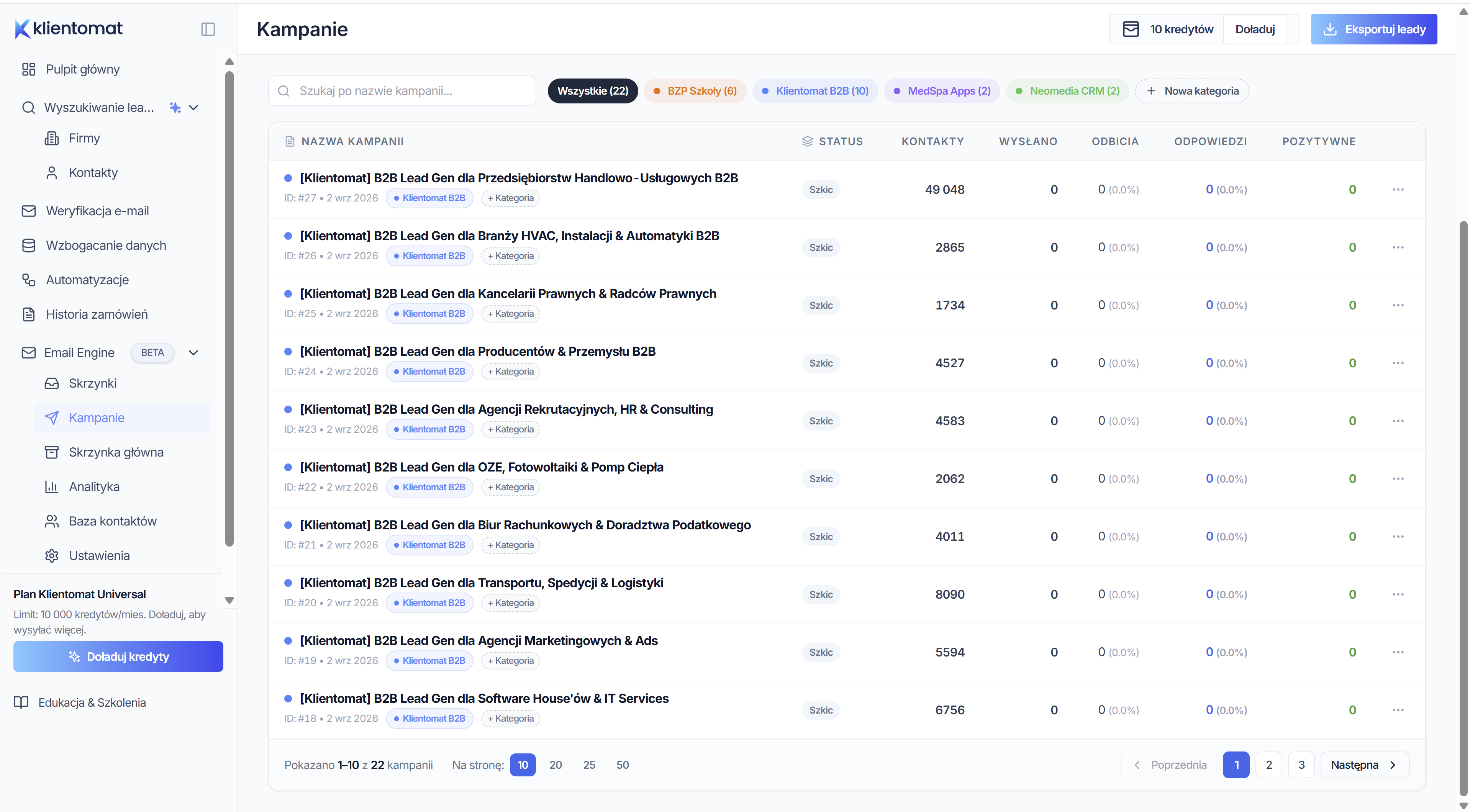 Klientomat Platform Showcase